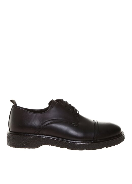 Fabrika Deri Siyah Klasik Ayakkabı 1