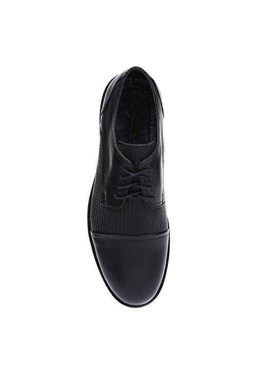 Cotton Bar Deri Siyah Klasik Ayakkabı 4