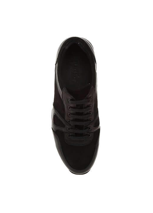 Fabrika Deri Siyah Klasik Ayakkabı 4