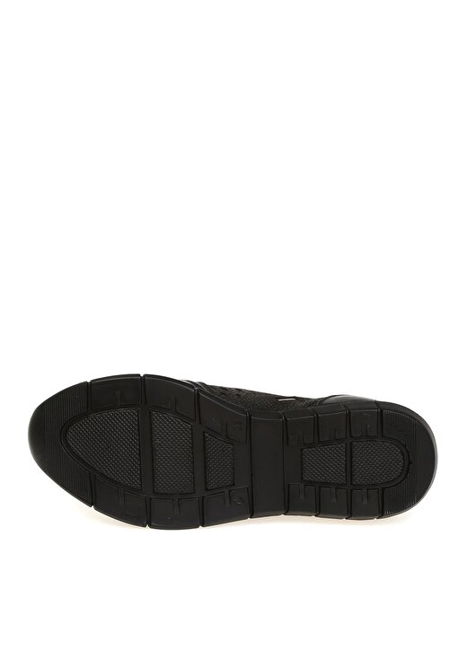Forelli 24206-G Düz Topuk Taş İşlemeli Deri Siyah Kadın Ayakkabı 3