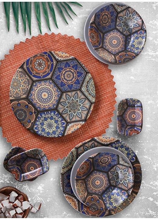Keramika 24 Parça 6 Kişilik Kera Art Mihribah 17669 Yemek Yemek Takımı 1