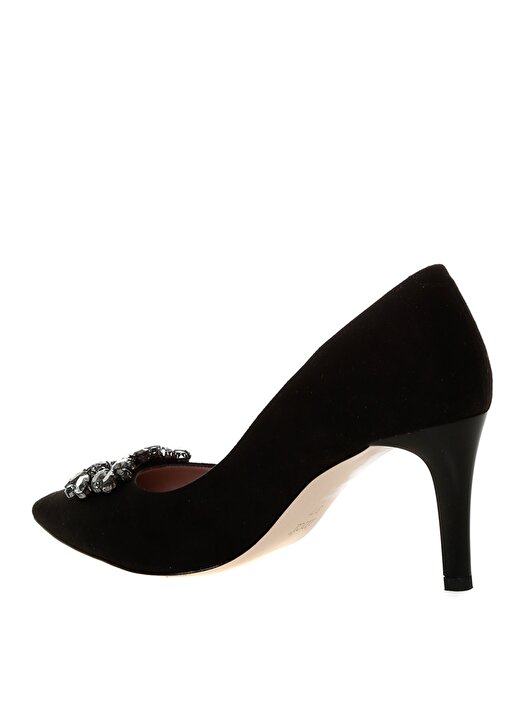 İnci Siyah Kadın Topuklu Ayakkabı 2