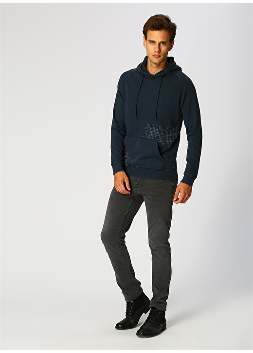 Only & Sons Lacivert Hoodie Sweatshirt 2