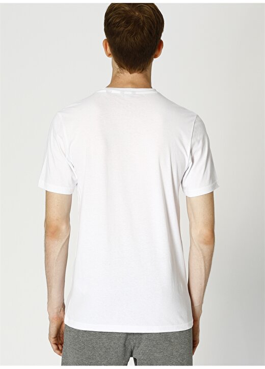 Only & Sons Yazılı Beyaz Erkek T-Shirt 4