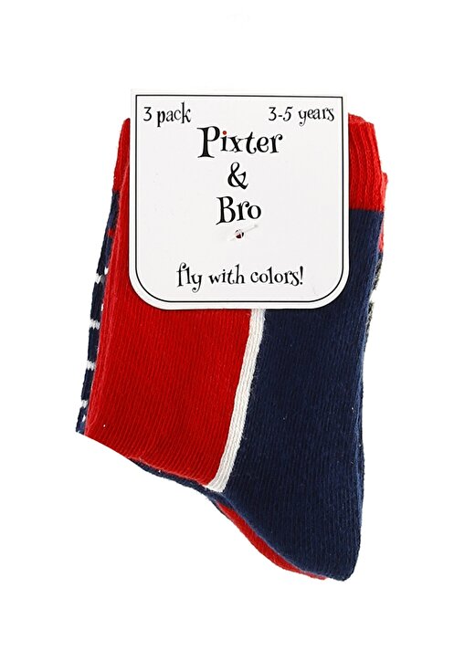Pixter&Bro Çok Renkli Erkek Çocuk Soket Çorap 1