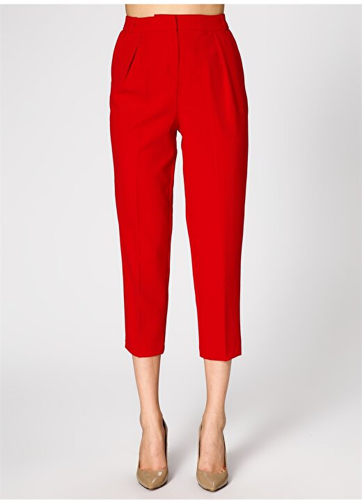 Koton Kırmızı Kadın Pantolon 4