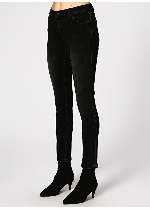 Pierre Cardin Siyah Kadın Denim Pantolon 3