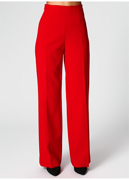 Koton İspanyol Paça Kırmızı Klasik Pantolon 2