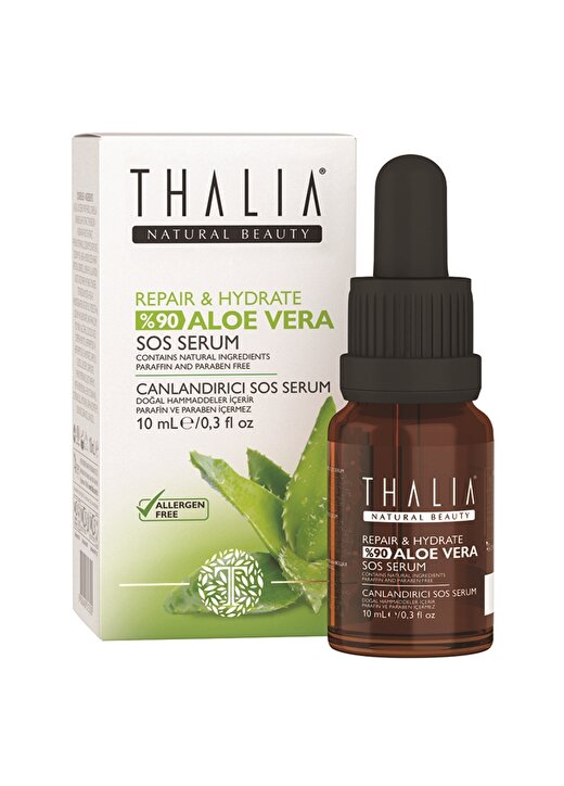 Thalia %90 Aloe Vera Expert Care Repair& Hydrate SOS Serum 10 Ml Vücut Nemlendirici 1