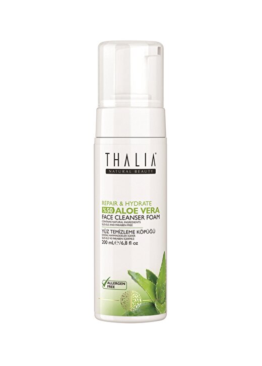Thalia %50 Aloe Vera Expert Care Repair& Hydrate Face 200 Ml Köpük Temizleyici 1