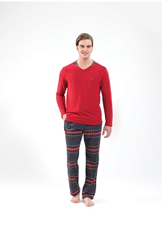 Blackspade Kırmızı Erkek Pijama Takımı 1