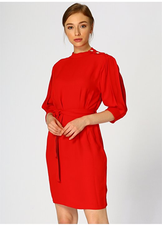 Random Kırmızı Kadın Elbise 3