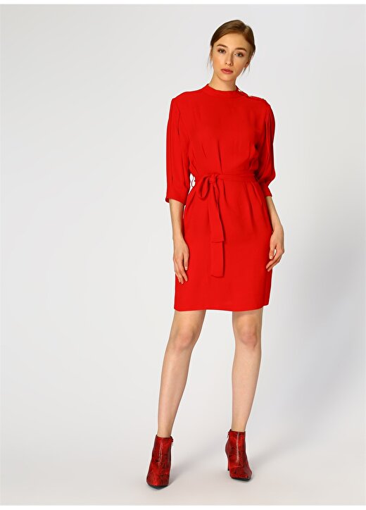 Random Kırmızı Kadın Elbise 4