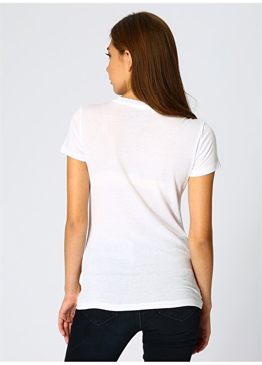 Aeropostale 4165 Yazılı Beyaz Kadın T-Shirt 4