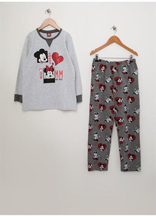 Roly Poly Açık Gri Kız Çocuk Pijama Takımı 1