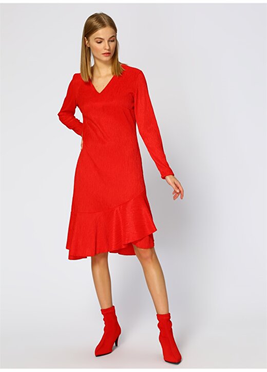 Random Kırmızı Kadın Elbise 1