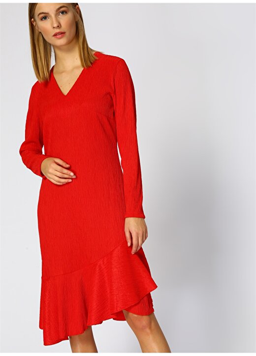 Random Kırmızı Kadın Elbise 2