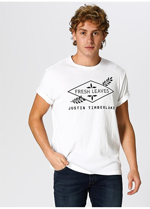 Levis Fresh Leaves Justin Timbarlek Beyaz T-Shirt 1