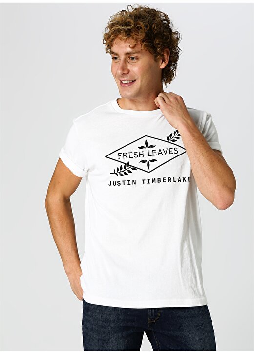 Levis Fresh Leaves Justin Timbarlek Beyaz T-Shirt 3