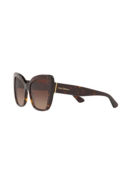 Dolce&Gabbana DG4348 Köşeli Kahve Kadın Güneş Gözlüğü 3