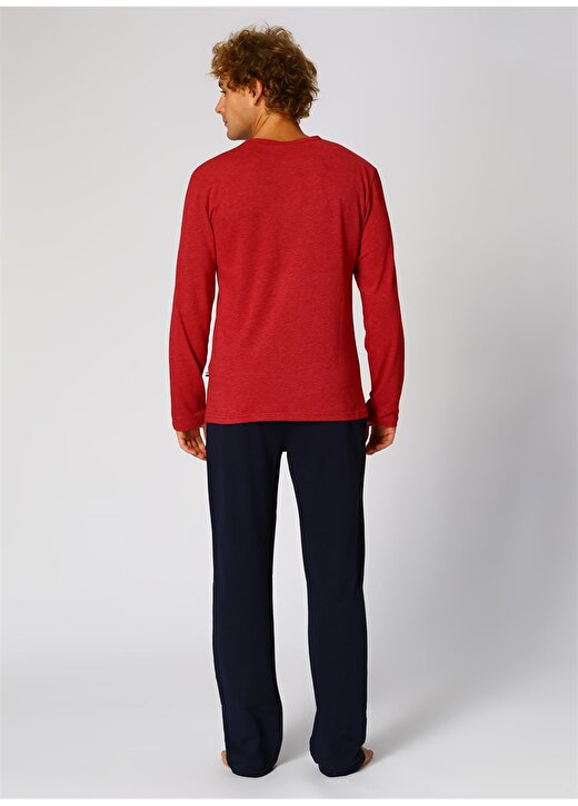 U.S. Polo Assn. Kırmızı Erkek Pijama Takımı 4