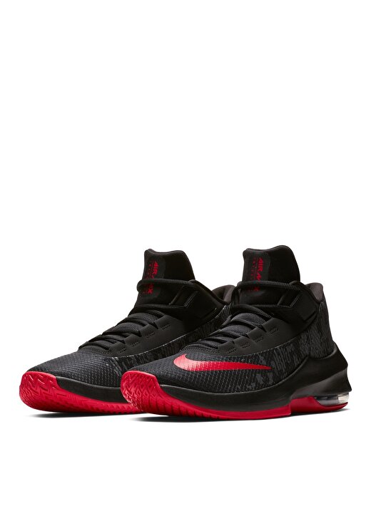 Nike Siyah - Kırmızı Erkek Basketbol Ayakkabısı 4