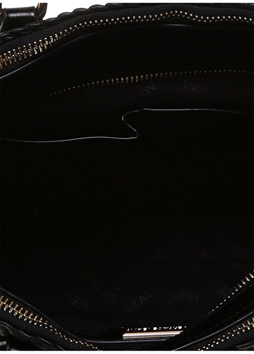 Versace Jeans Kabartma Dokulu Siyah El Çantası 4