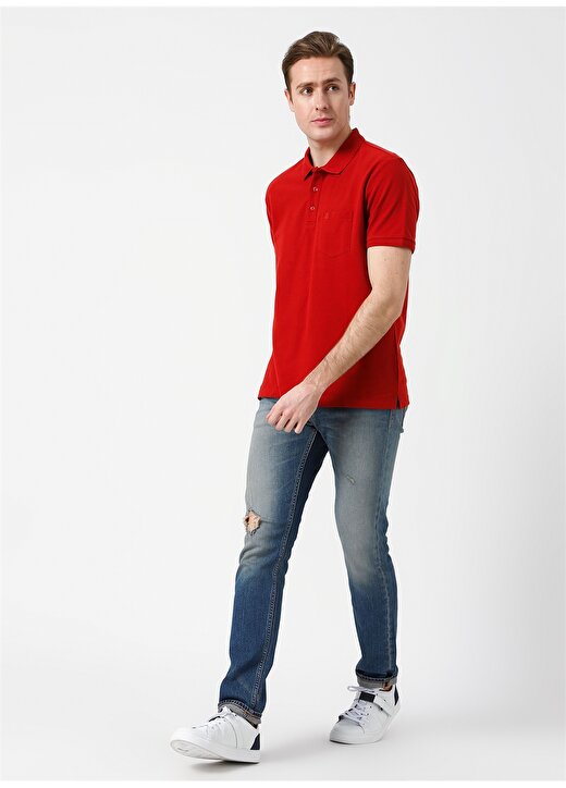 Cotton Bar Koyu Turuncu Polo T-Shirt 3
