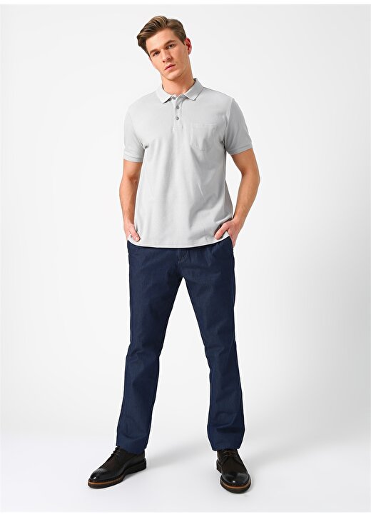 Cotton Bar Gri Polo T-Shirt 2