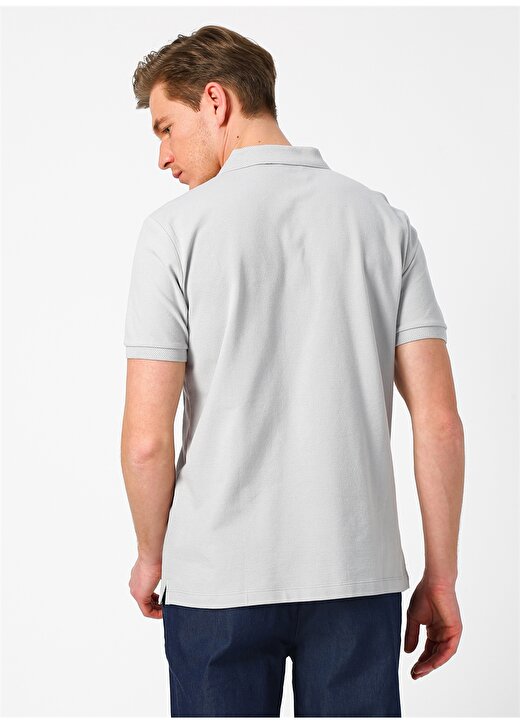 Cotton Bar Gri Polo T-Shirt 4