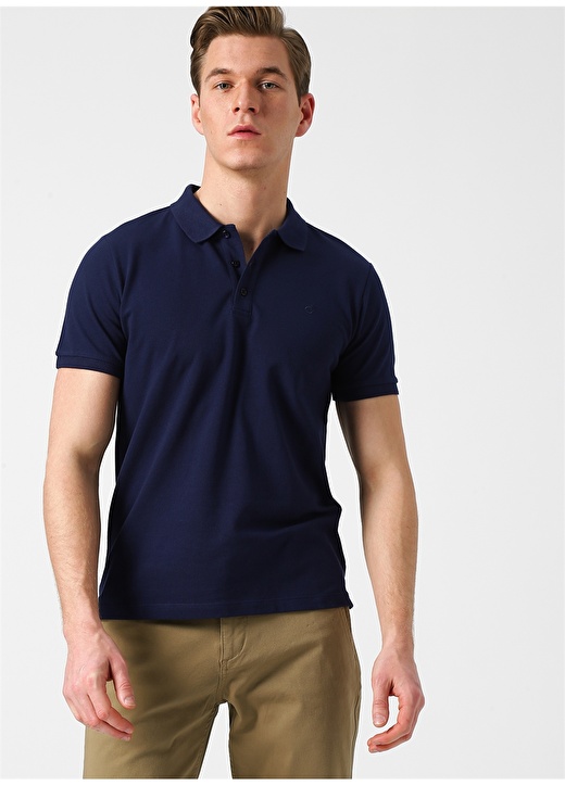 Cotton Bar Lacivert Polo T-Shirt 3