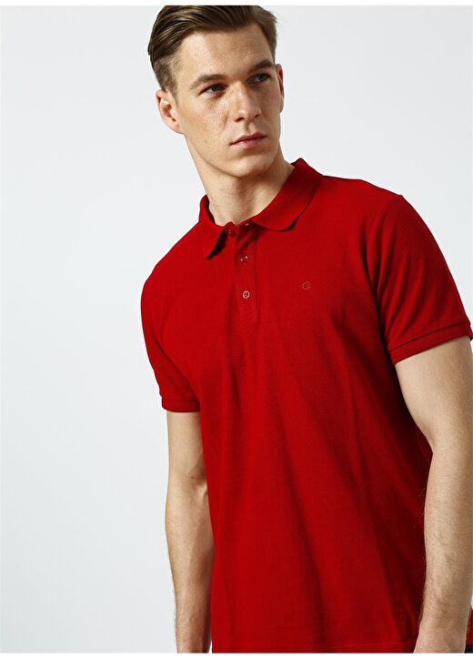 Cotton Bar Kırmızı Polo T-Shirt 3