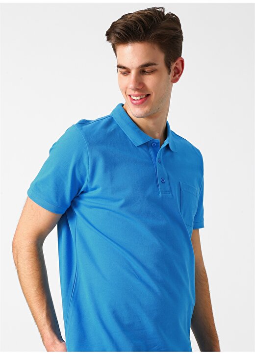 Limon Mavi Polo T-Shirt 1