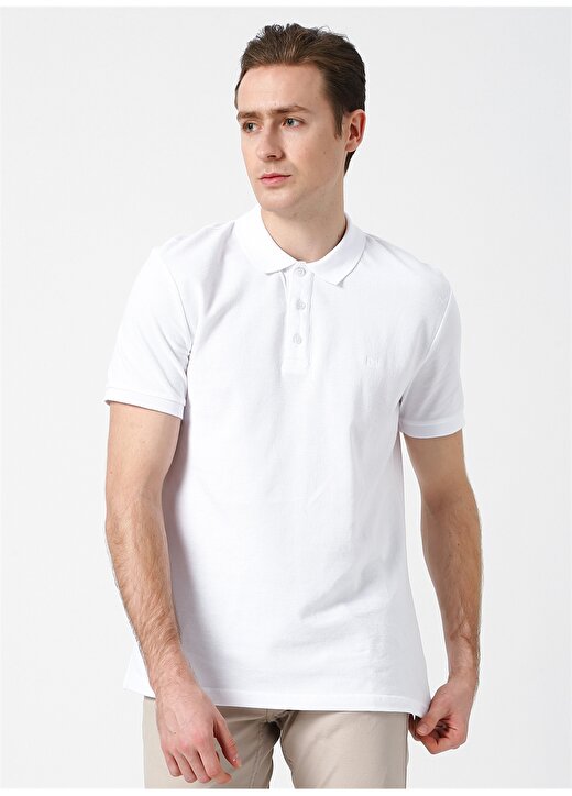 Limon Beyaz Polo T-Shirt 1