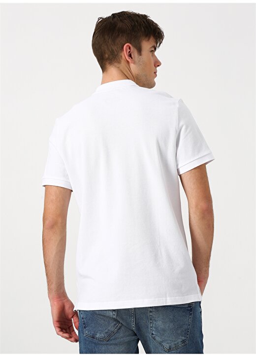 Limon Kısa Kollu Beyaz Erkek Polo T-Shirt 4