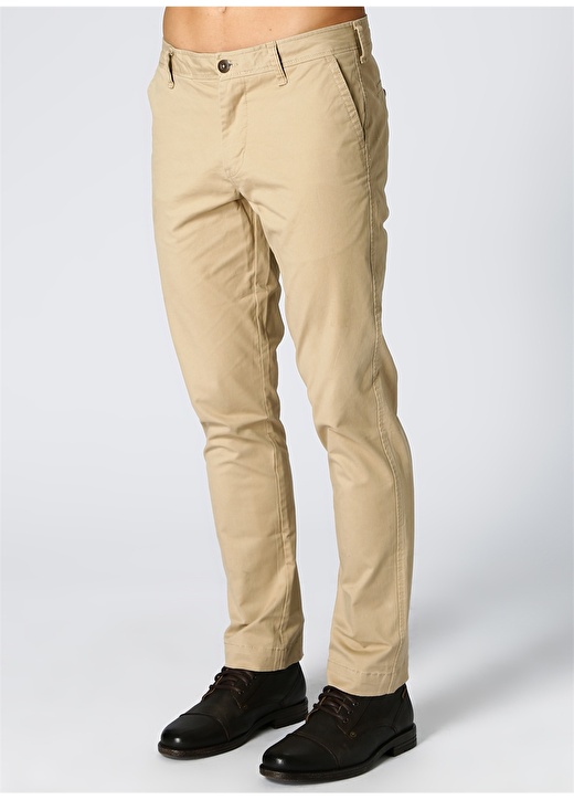 Aeropostale Slim Straight Bej Chino Pantolon 3