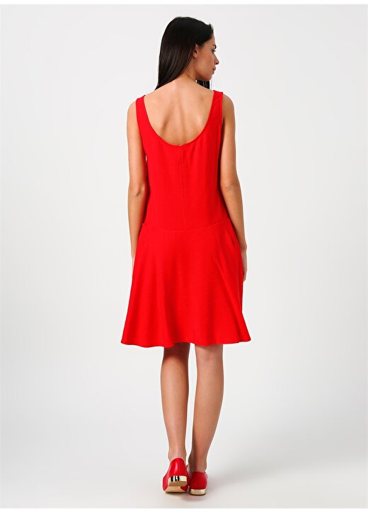 Limon Kırmızı Kadın Elbise 4