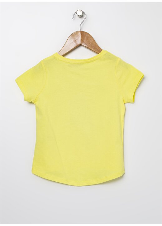 Limon Sarı Görsel Baskılı Kız Çocuk T-Shirt 3