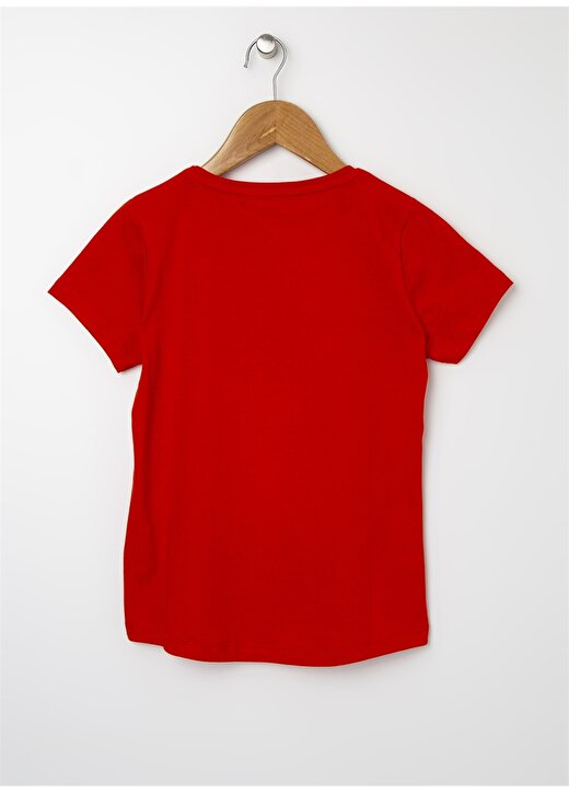 Limon Kırmızı Görsel Baskılı Kız Çocuk T-Shirt 3