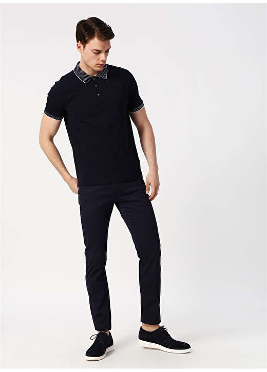 Cotton Bar Lacivert Polo T-Shirt 2