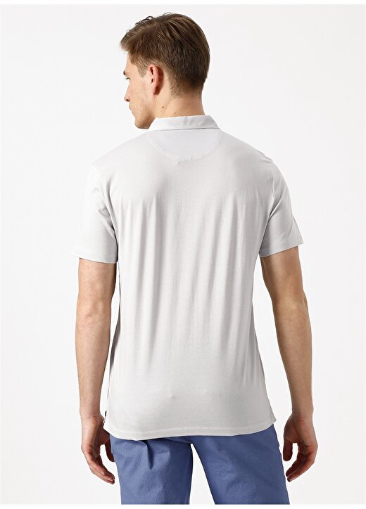 Cotton Bar Gri Polo T-Shirt 4