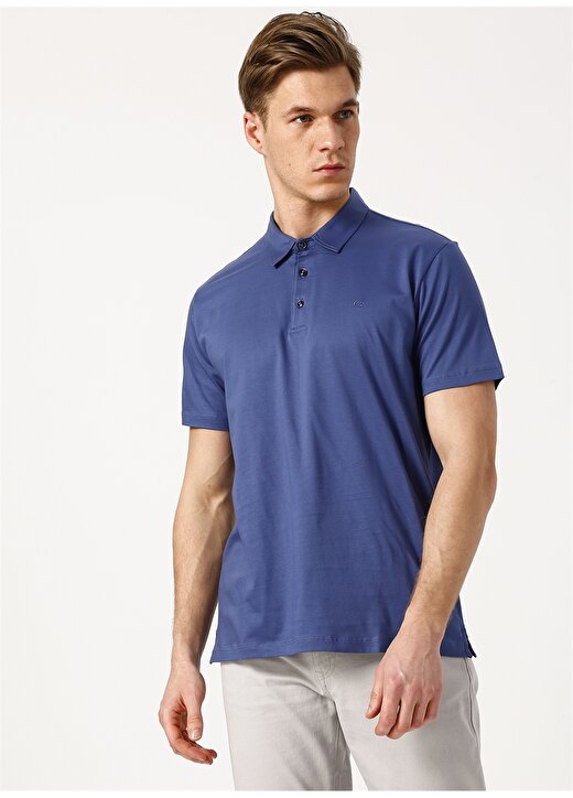 Cotton Bar İndigo Polo T-Shirt 3