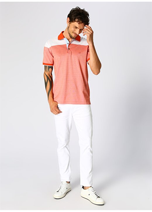 Cotton Bar Turuncu Polo T-Shirt 3