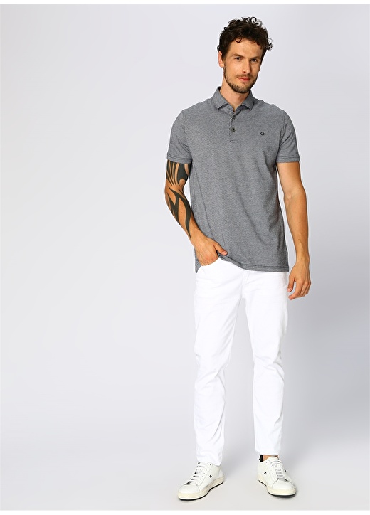 Cotton Bar Lacivert Polo T-Shirt 3