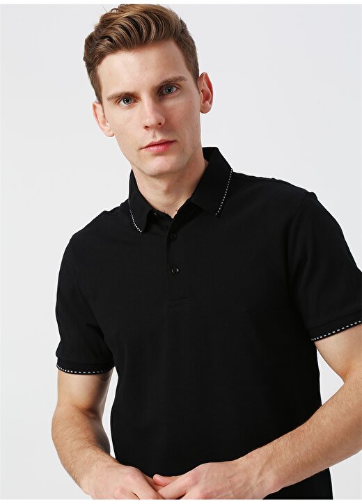 Cotton Bar Siyah Polo T-Shirt 1