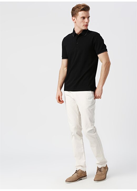 Cotton Bar Siyah Polo T-Shirt 2