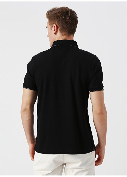 Cotton Bar Siyah Polo T-Shirt 4