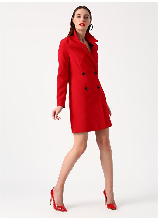 Koton Kırmızı Kadın Ceket 4