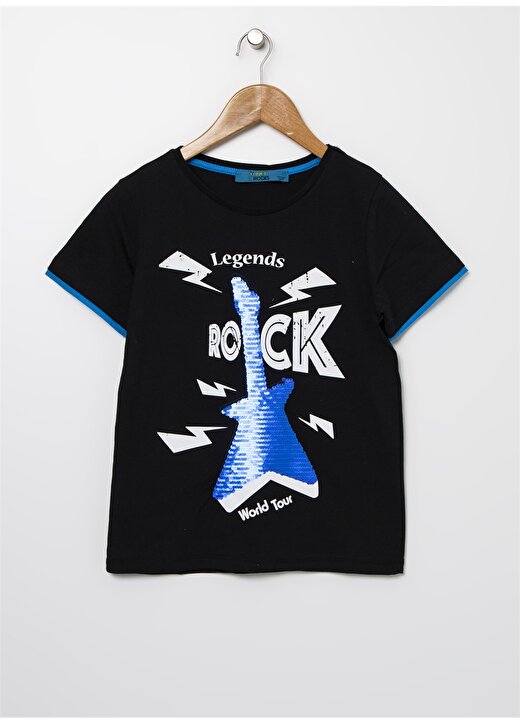 Funky Rocks Çift Taraflı Payetli T-Shirt 1