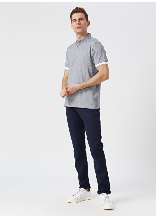 Fabrika Lacivert - Beyaz Polo T-Shirt 2